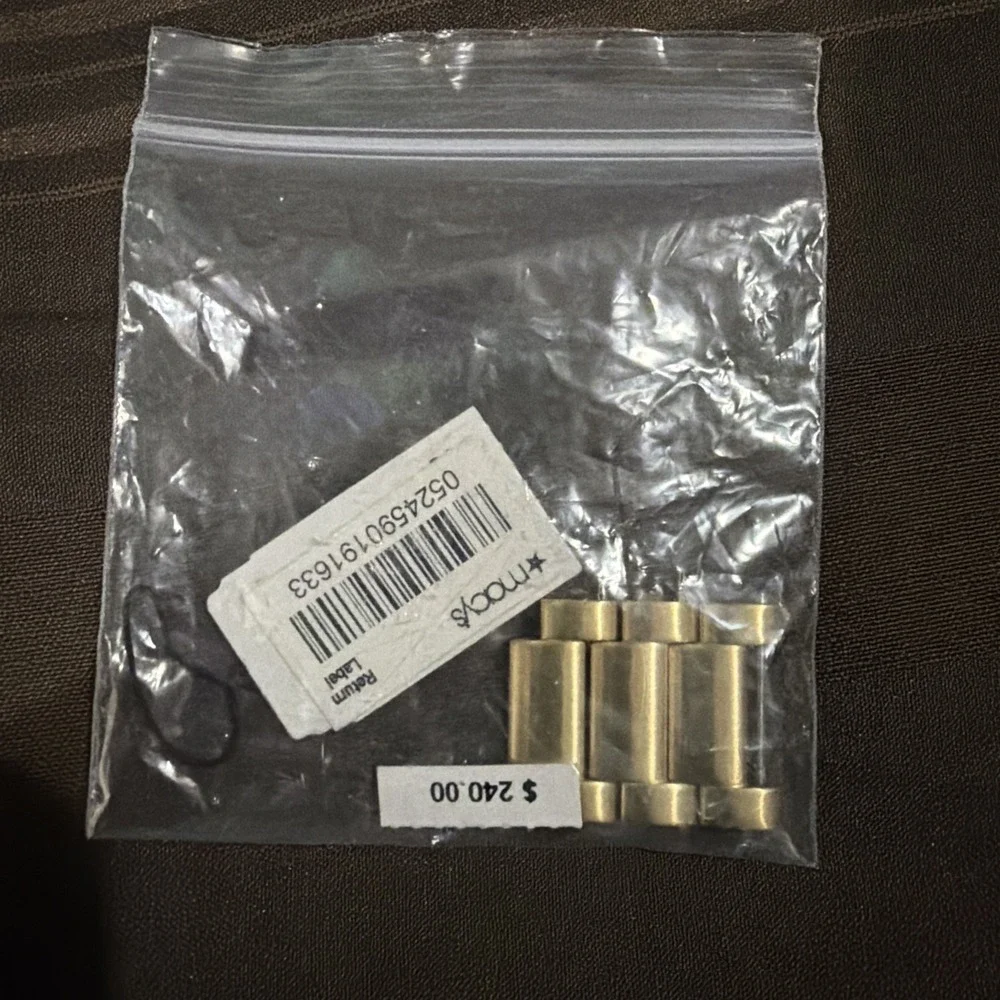 Diesel Watch Box Set with Pillow Manual and Gold Tone Replacement Links